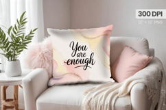 Inspirational Quotes Pillow PNG Motivational PNG Sublimation Product Image 1