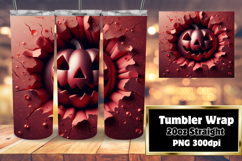 20oz Tumbler Template for Unique Gifts , 3D Pumpkin Product Image 1