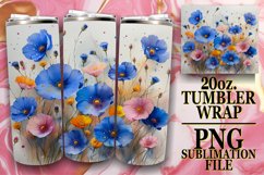 Joyful Meadow of Flowers Tumbler Design Product Image 1
