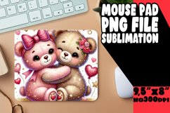 BLISSFUL MOUSE PAD INSPIRATIONAL DESIGN, Valentine Bear Product Image 1