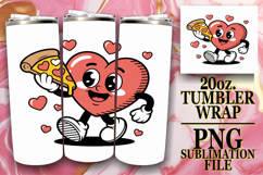 Luminous Days 20oz tumbler wrap, Valenines Heart Product Image 1