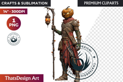Fantasy Autumn Guardian - Epic Fall Character Clipart PNG Product Image 1