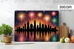 Happy New Year Cutting Board PNG Festive New Year's Eve 2026 Product Image 1