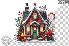 Christmas House Sublimation - Clipart PNG Design Product Image 1