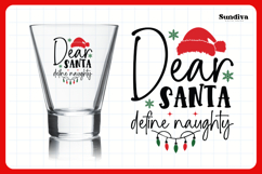Funny Christmas Shot Glass Quote SVG | Define Naughty Product Image 3