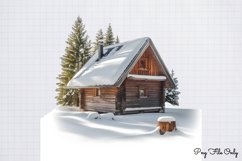 Woodland Christmas Watercolor Clipart PNG Product Image 1