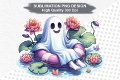 Halloween Ghost - Halloween clipart Sublimation PNG Design Product Image 1