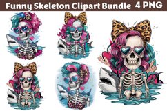 Funny Skeleton Messy CLIPART PNG Product Image 1