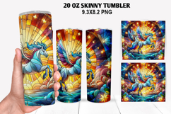 Skinny Tumbler 20oz Wrap Design, Summer Tumble PNG Design Product Image 1