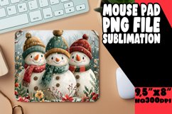 Winter Gingerbread Mouse Pad Design Sublimation Product Image 1