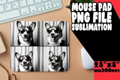 Whimsical Puppy Image Sublimation Mouse Pad Template for Cre Product Image 1