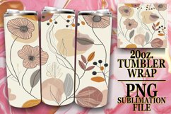 Whimsical Bloom Bliss Tumbler, Colorful Elegance Product Image 1