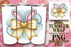 SWEET MOMENTS 20oz TUMBLER WRAP, Easter Bow Product Image 1