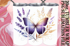 Vibrant Hearts 20oz tumbler wrap, Flower Animals Product Image 1