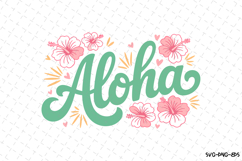 Aloha svg | Flowers Svg | Svg Cut Files Product Image 1