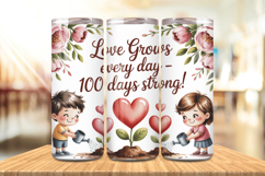 100 Days Of School Tumbler wrap, Teacher Day 20oz Tumbler Product Image 1