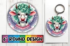 Sweet Keychain Round Design PNG, Valentines Product Image 1