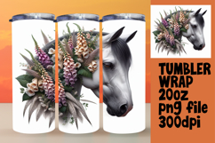 Dynamic 20oz Tumbler Design , Horse Product Image 1