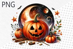 Halloween Pumpkins Sublimation - Clipart PNG Design Product Image 1