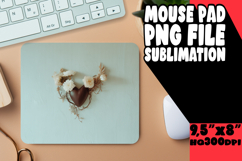 Unique Desk Mat Sublimation Magic, 3D Heart Product Image 1