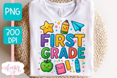 First grade squad shirt PNG, Cute First Grade Teacher PNG Product Image 3