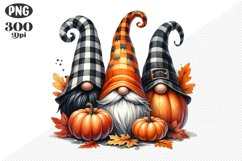 Halloween Gnomes Sublimation - Clipart PNG Design Product Image 1
