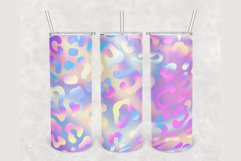 Custom Holographic Leopard 20 oz sublimation design tumbler Product Image 2