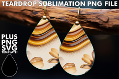 Whimsical Teardrop Earrings Art, Pattern Product Image 1