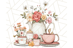 Cottagecore Kitchen Clipart, Vintage Country Floral Kitchen Product Image 4