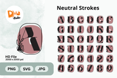 Neutral Strokes Monogram Product Image 1
