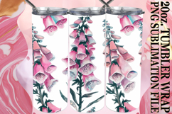 Heartfelt dreams 20oz tumbler wrap, Flower Pattern Product Image 1