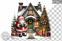 Christmas Santa Sublimation - Clipart PNG Design Product Image 1