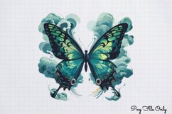 Smoke Butterflies Clipart PNG Product Image 1