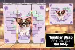 LUXE 20oz Tumbler Wrap Design , Cute Dog Product Image 1