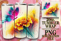 PRESENT OF JOY 20oz TUMBLER WRAP, Butterfly Product Image 1
