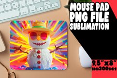 Christmas Cheer Snowman Mouse Pad - Summer Snow Fest Product Image 1