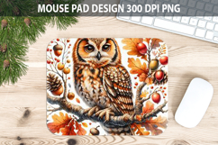 Owl Mouse pad Sublimation - Thanksgiving Animal PNG Design Product Image 1