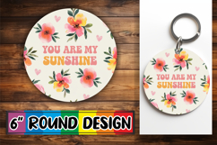 Joyful Coaster Round Style, Flower Quote Product Image 1