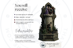 Grimm Brothers Tales Dark Fairytale children book PNG v2 Product Image 3