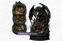 Grimm Brothers Tales Dark Fairytale children book PNG v2 Product Image 5