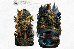 Grimm Brothers Tales Dark Fairytale Cliparts children book Product Image 9