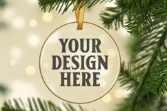 Acrylic Christmas Ornament Mockups , acrylic blank mockup Product Image 1