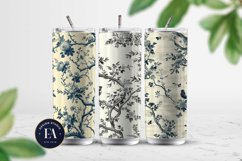 French Toile de Jouy Seamless Pattern, Vintage floral paper Product Image 2