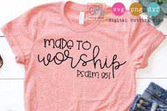 Made To Worship Cutting File Product Image 1