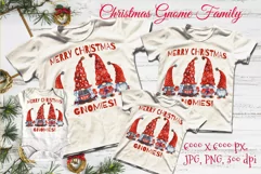 Christmas Gnomes. Gnome Family. Watercolor Gnomes Product Image 1