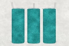 Cyan Glitter Tumbler Wrap Sublimation Product Image 1