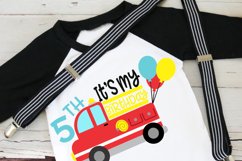 Fifth Birthday Firetruck Product Image 2