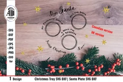 Santa tray SVG. Santa plate SVG cut file. Product Image 4