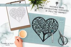 Heart Tree - Papercut Template SVG EPS DXF PNG PDF JPG Product Image 5