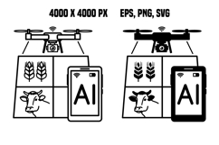 AI in Agriculture Icons Product Image 1